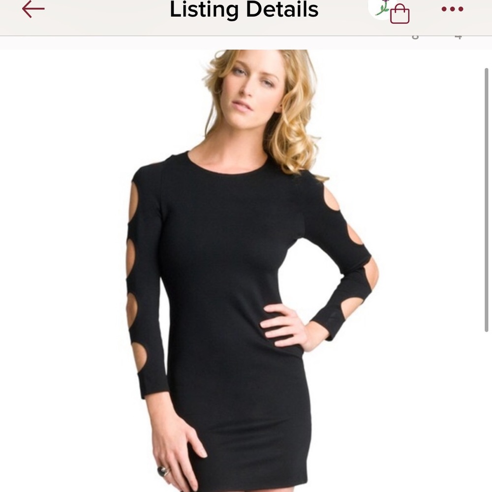 Alice and Olivia Cutout Sleeve mini dress